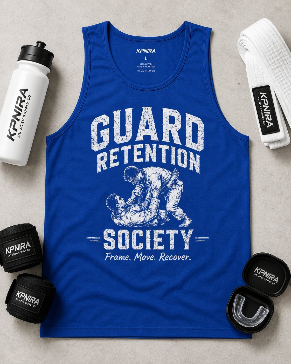 Guard Retention Society Men's Tank Top-Royal Blue-4