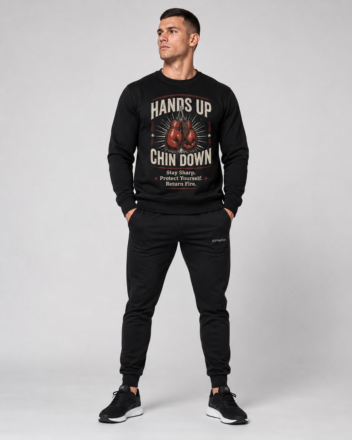 Hands Up Chin Down Men's Sweatshirt