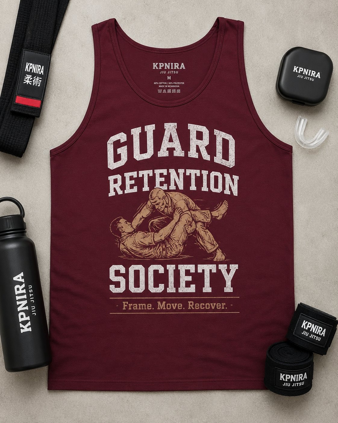 Guard Retention Society Men's Tank Top-Maroon-4