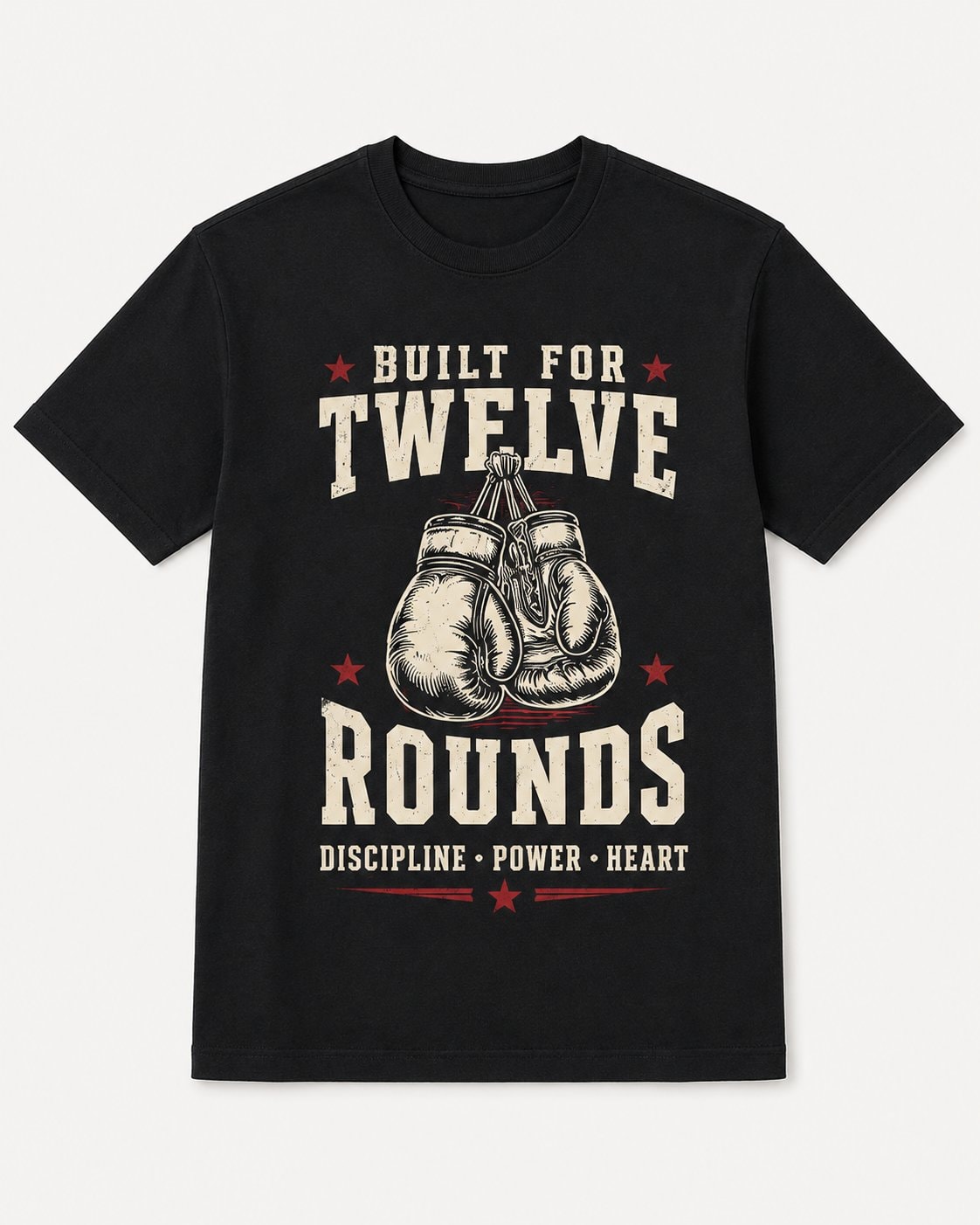 Built for Twelve Rounds Unisex T-Shirt-Black-3