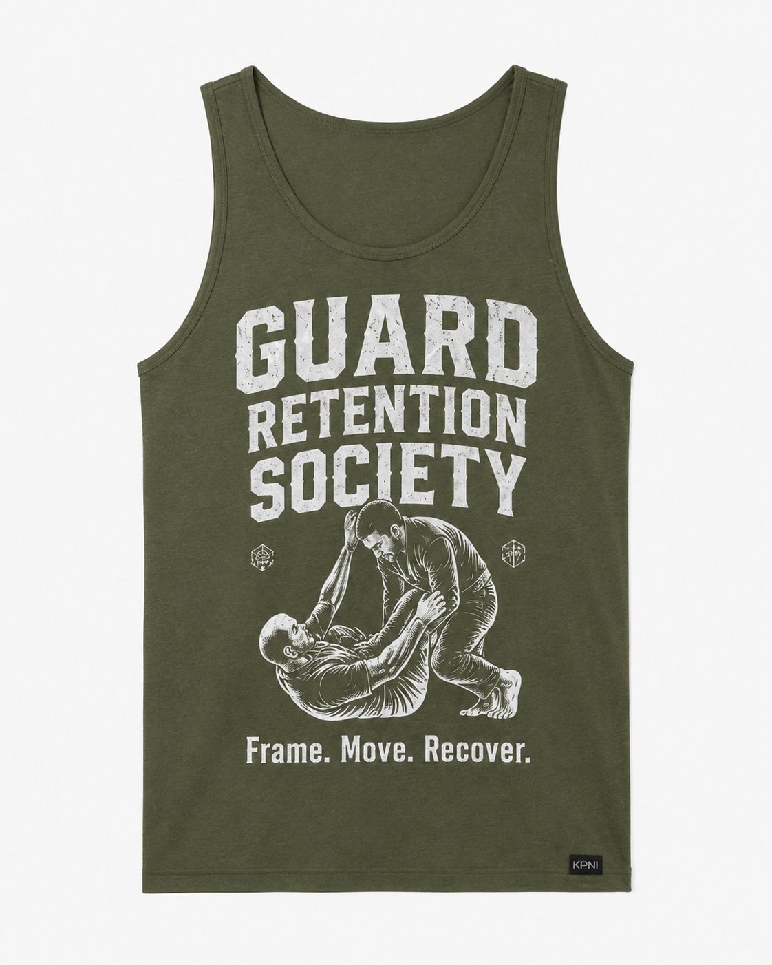 Guard Retention Society Men's Tank Top-Military Green-3