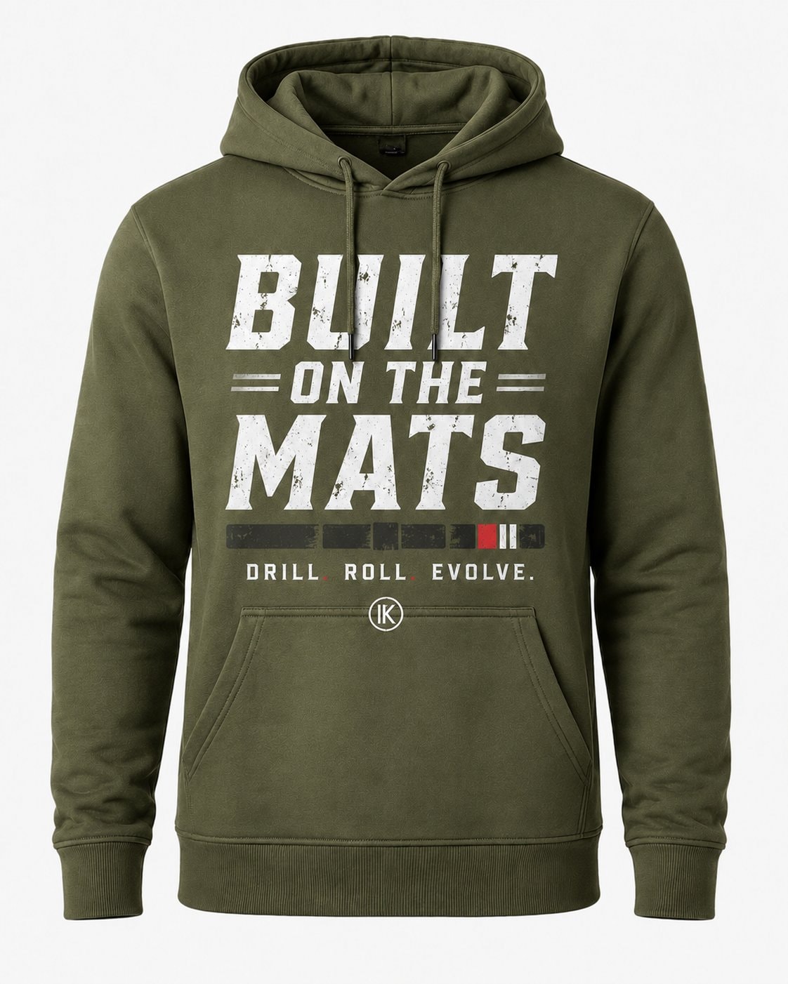 Built on the Mats Men's Hoodie-Military Green-3