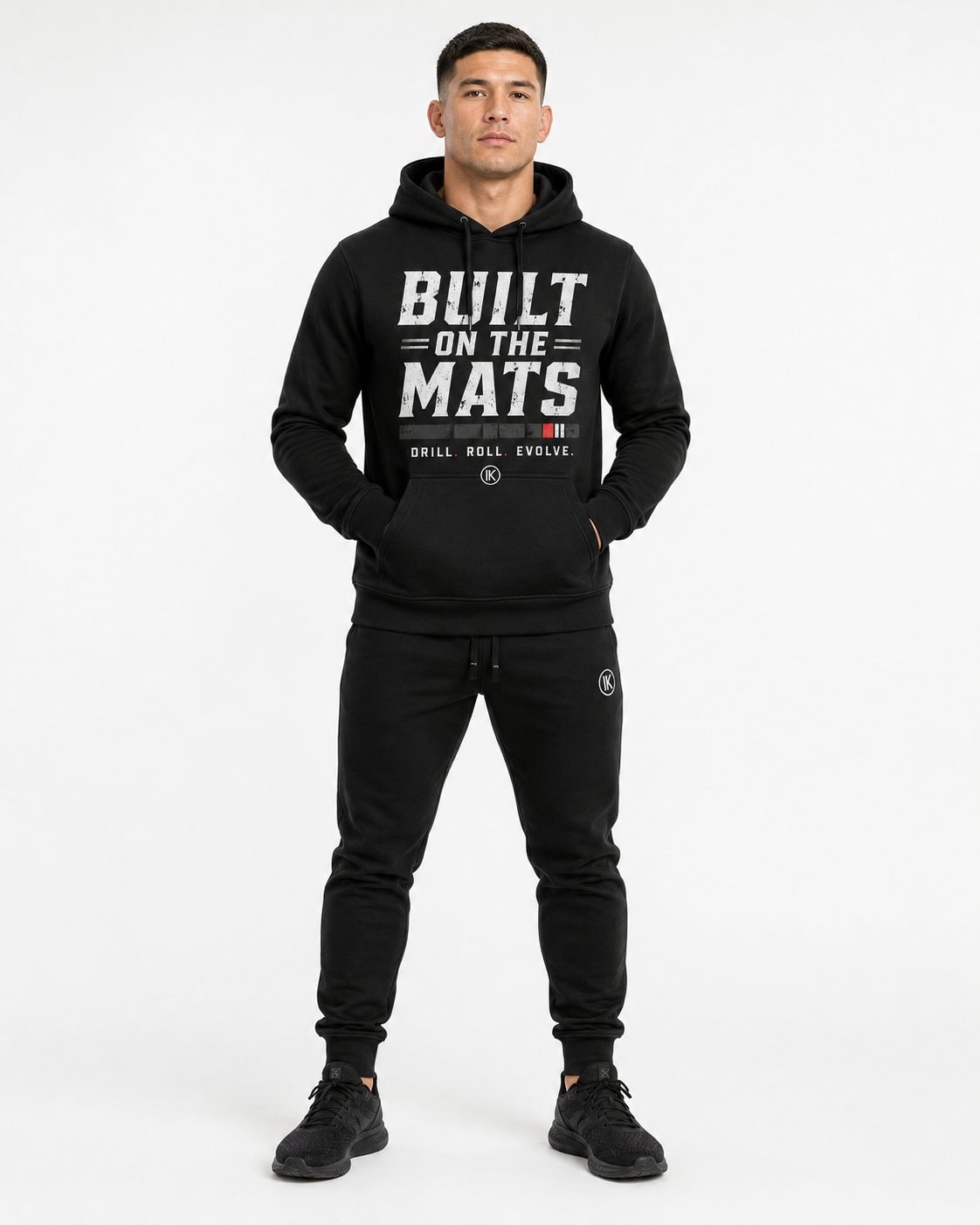 Built on the Mats Men's Hoodie-Black-2