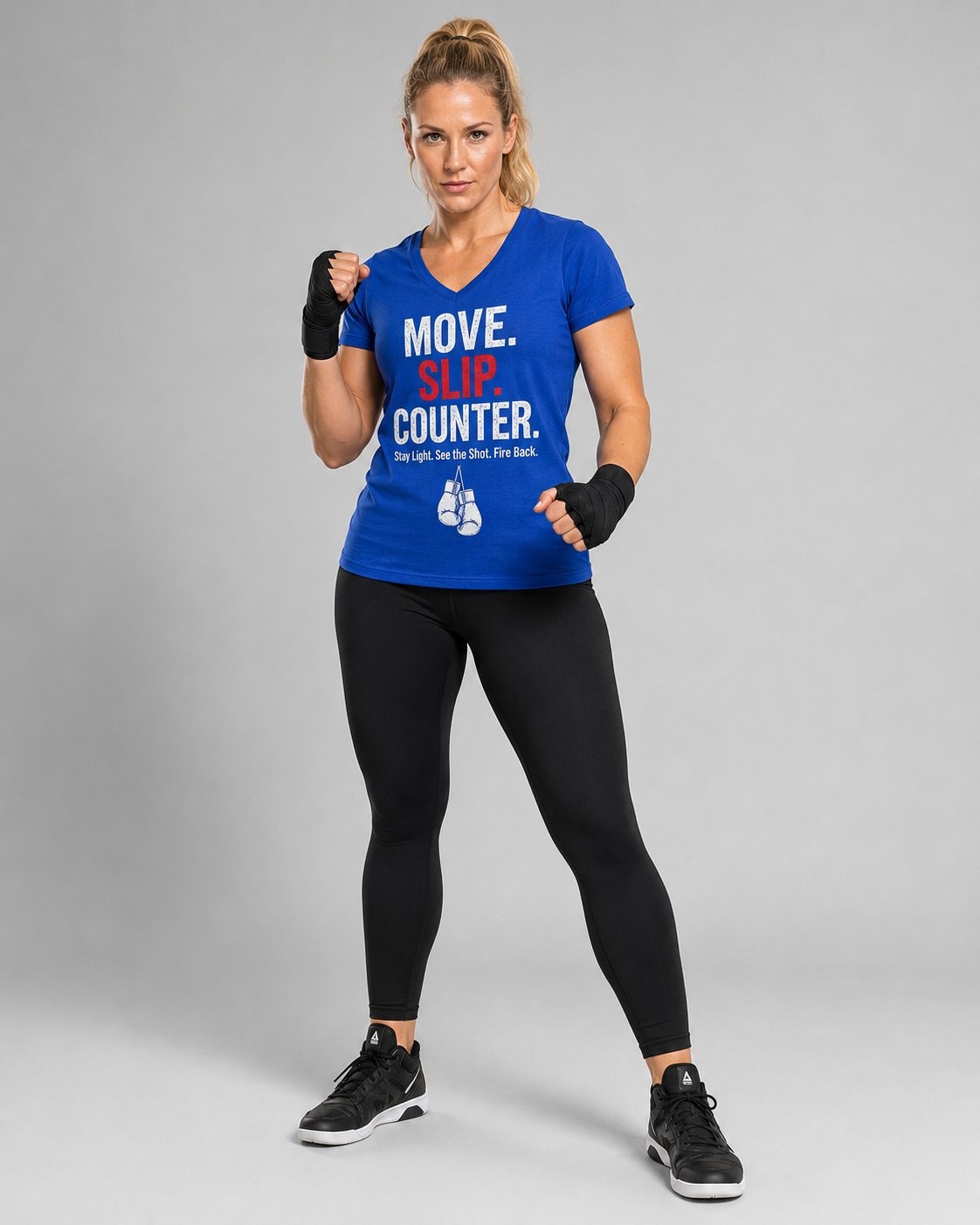 Move Slip Counter Women's V-Neck T-Shirt-Military Green-1