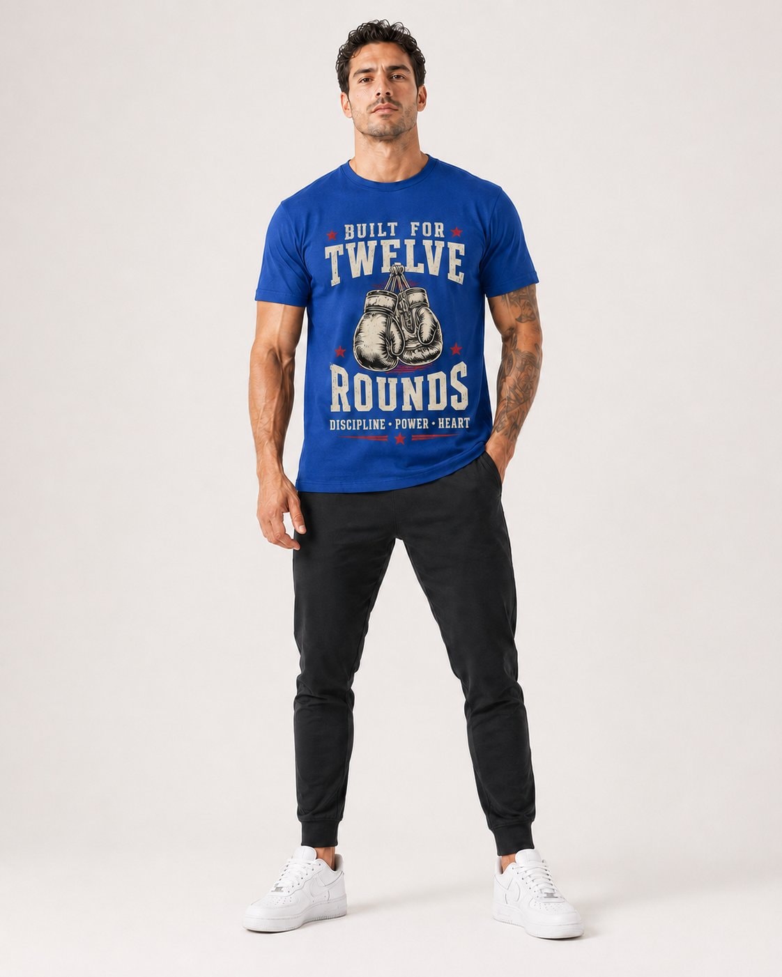 Built for Twelve Rounds Unisex T-Shirt-Royal Blue-1