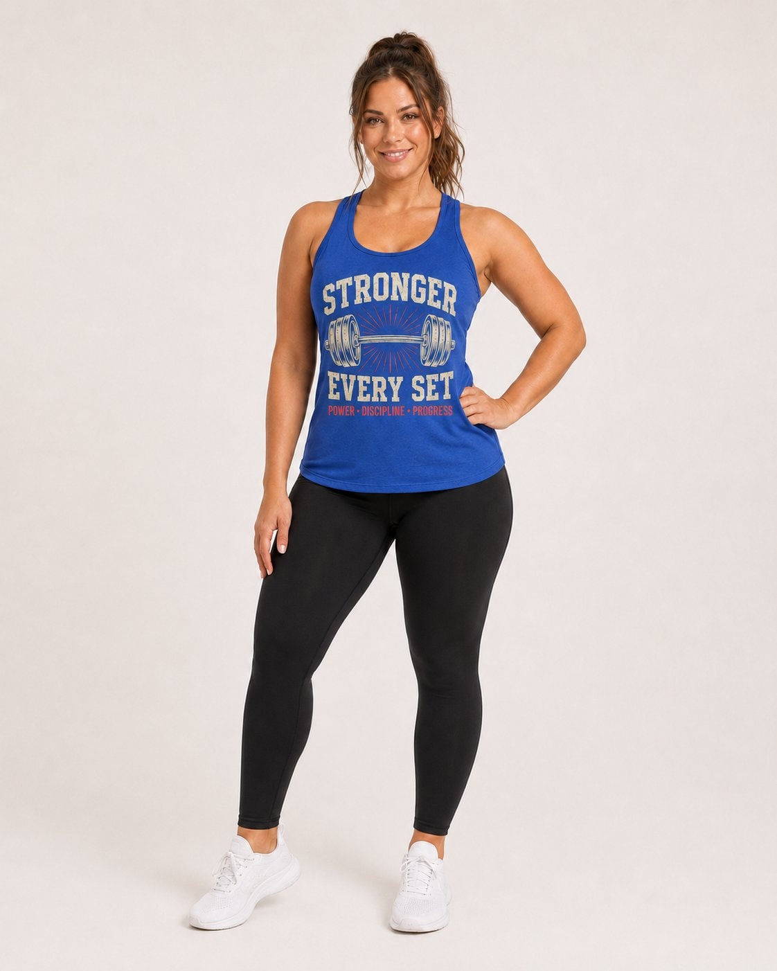 Stronger Every Set Women's Tank Top-Royal Blue-1