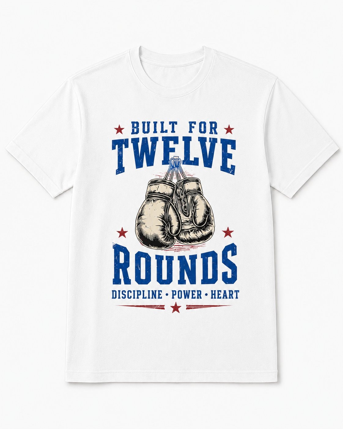 Built for Twelve Rounds Unisex T-Shirt-White-3