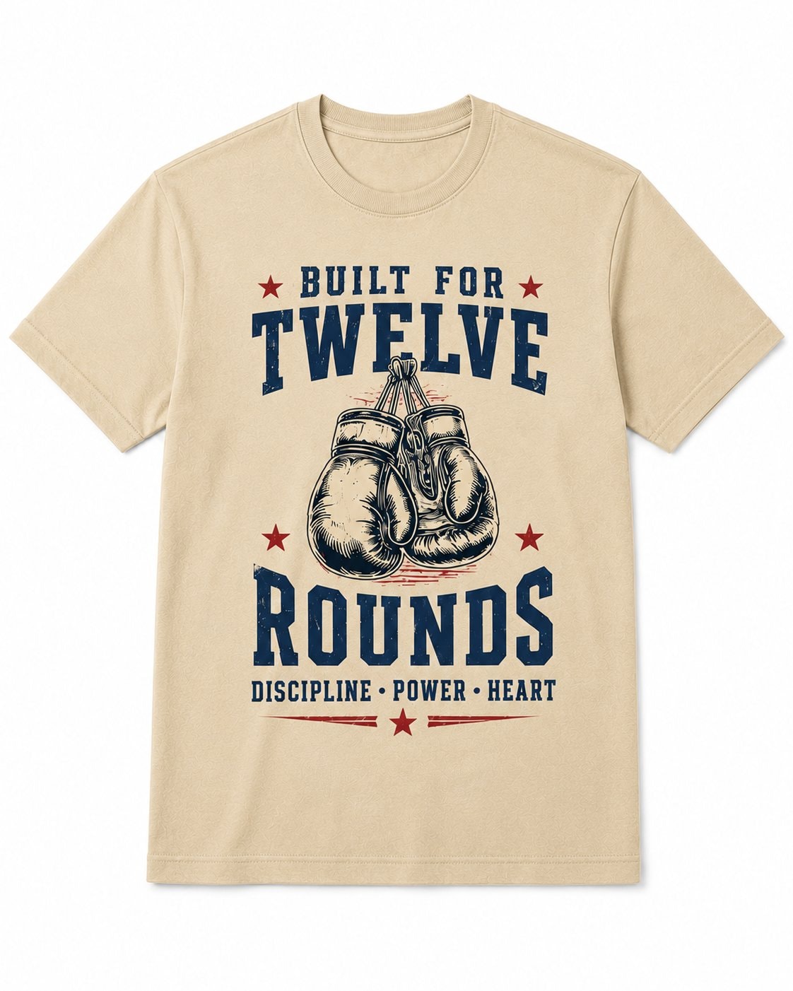 Built for Twelve Rounds Unisex T-Shirt-Sand-3