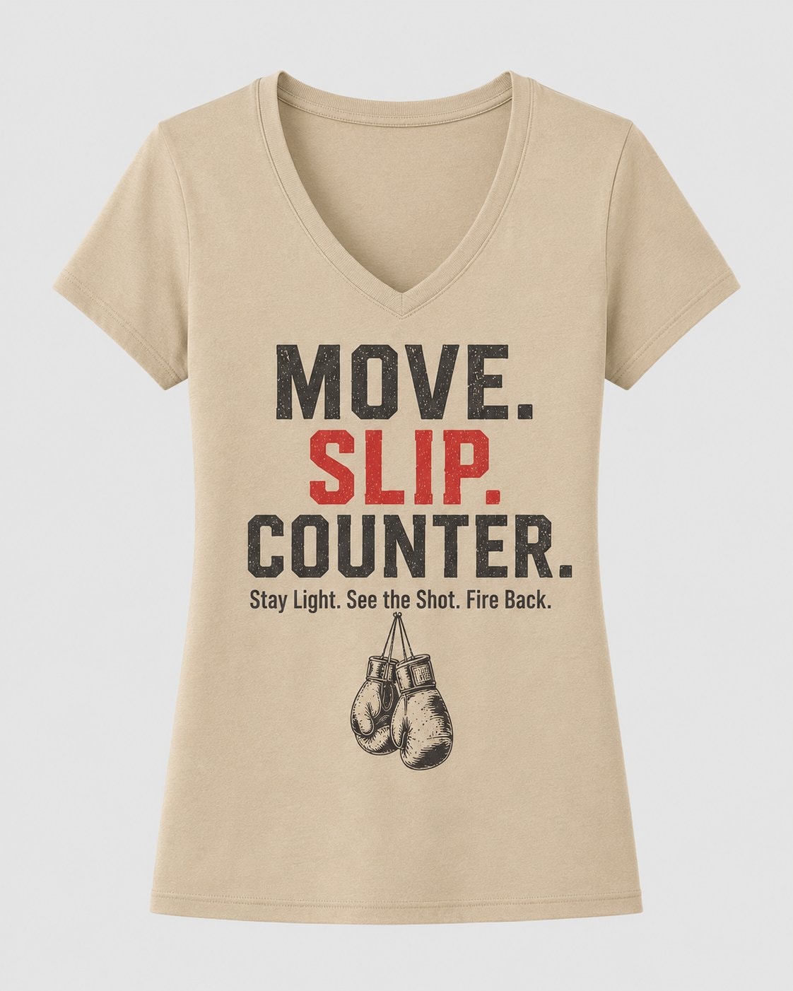 Move Slip Counter Women's V-Neck T-Shirt-Maroon-3