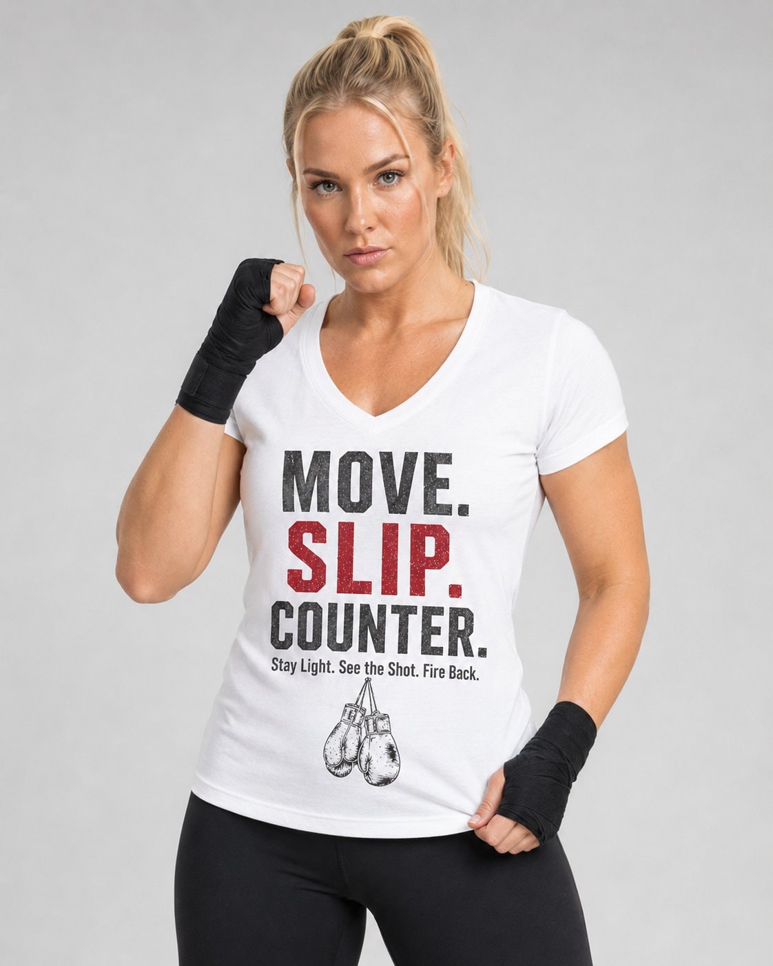 Move Slip Counter Women's V-Neck T-Shirt-Royal Blue-2