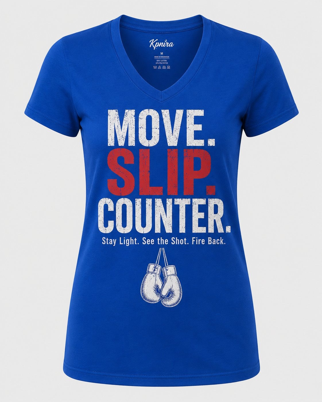 Move Slip Counter Women's V-Neck T-Shirt-Military Green-3