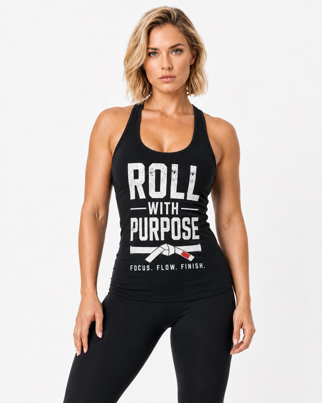 Roll With Purpose Women's Tank Top-Black-2