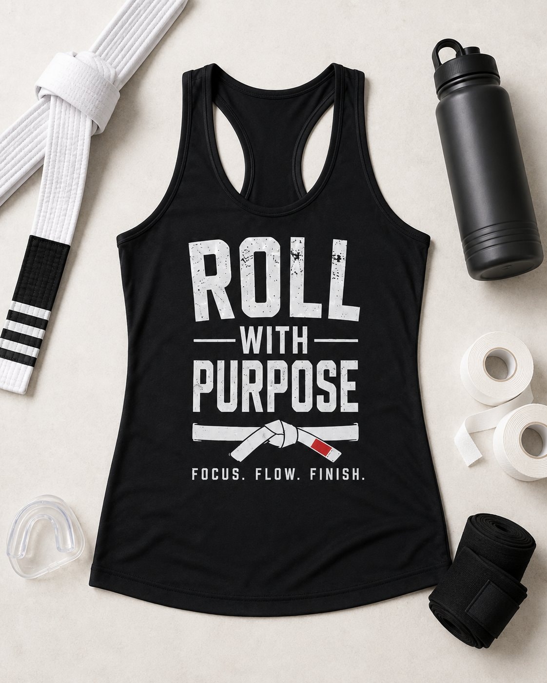 Roll With Purpose Women's Tank Top-Black-4