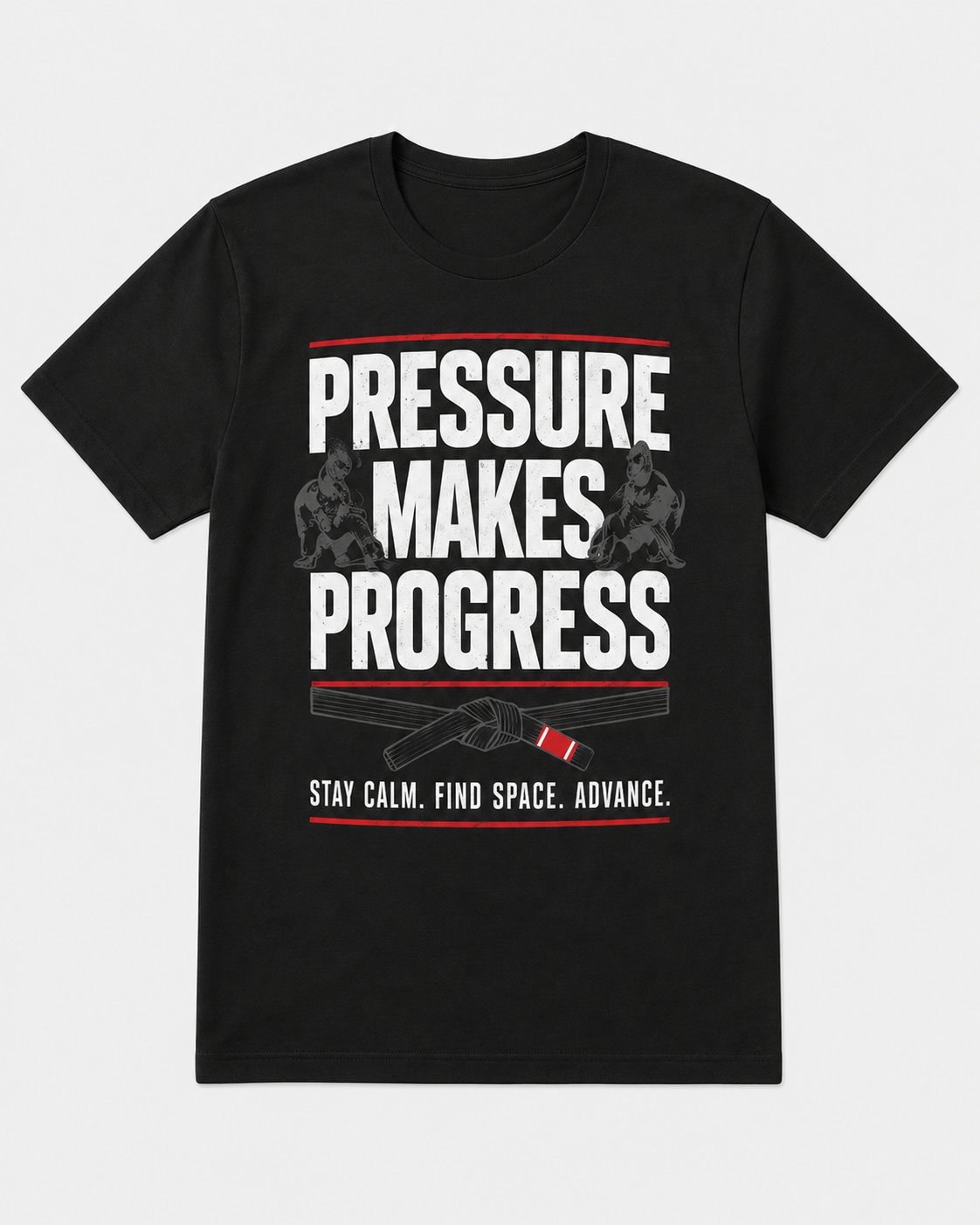 Pressure Makes Progress Men's T-Shirt-Black-3