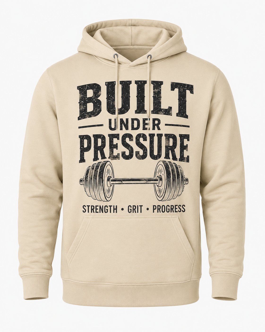 Built Under Pressure Men's Hoodie-Sand-3