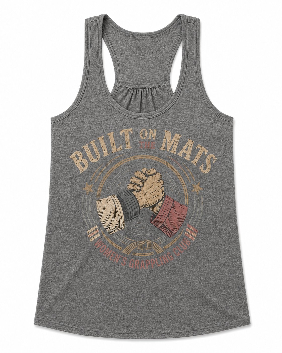 Built on the Mats Women's Tank Top-Heather Grey-3