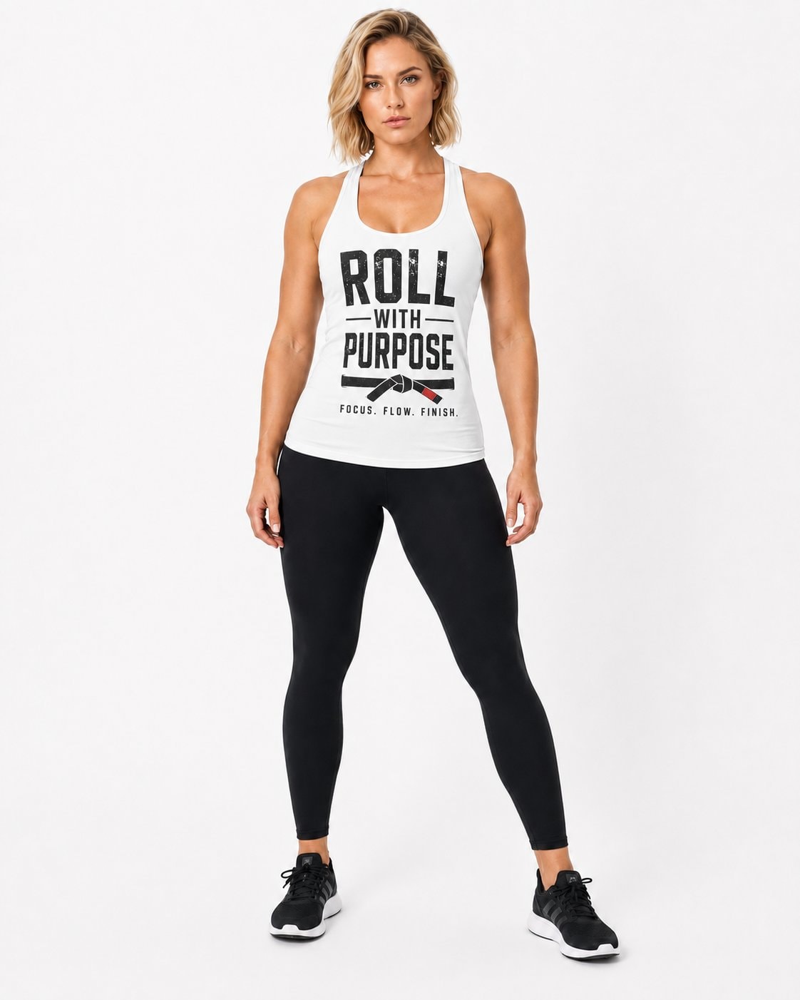 Roll With Purpose Women's Tank Top-White-1