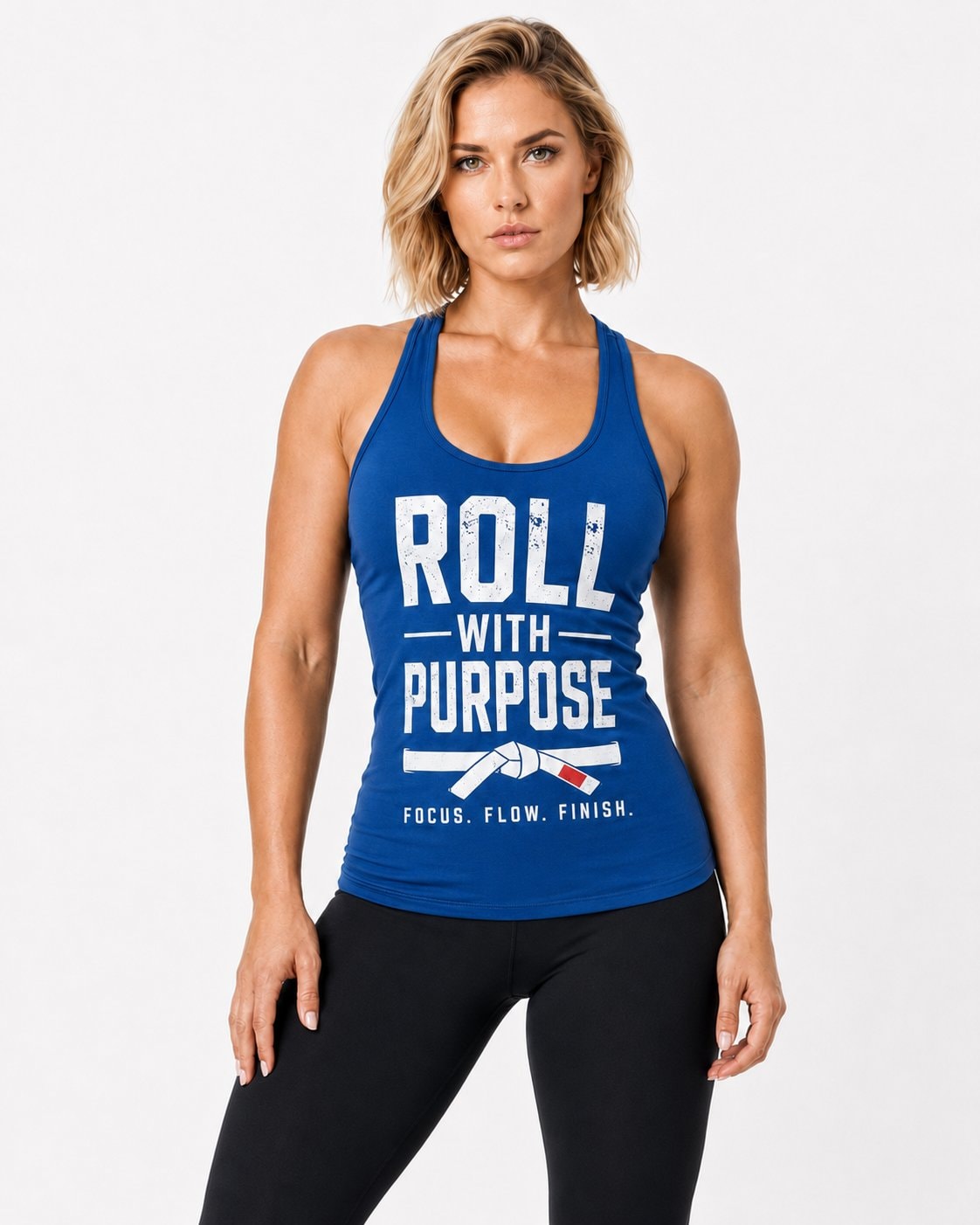 Roll With Purpose Women's Tank Top-Royal Blue-2
