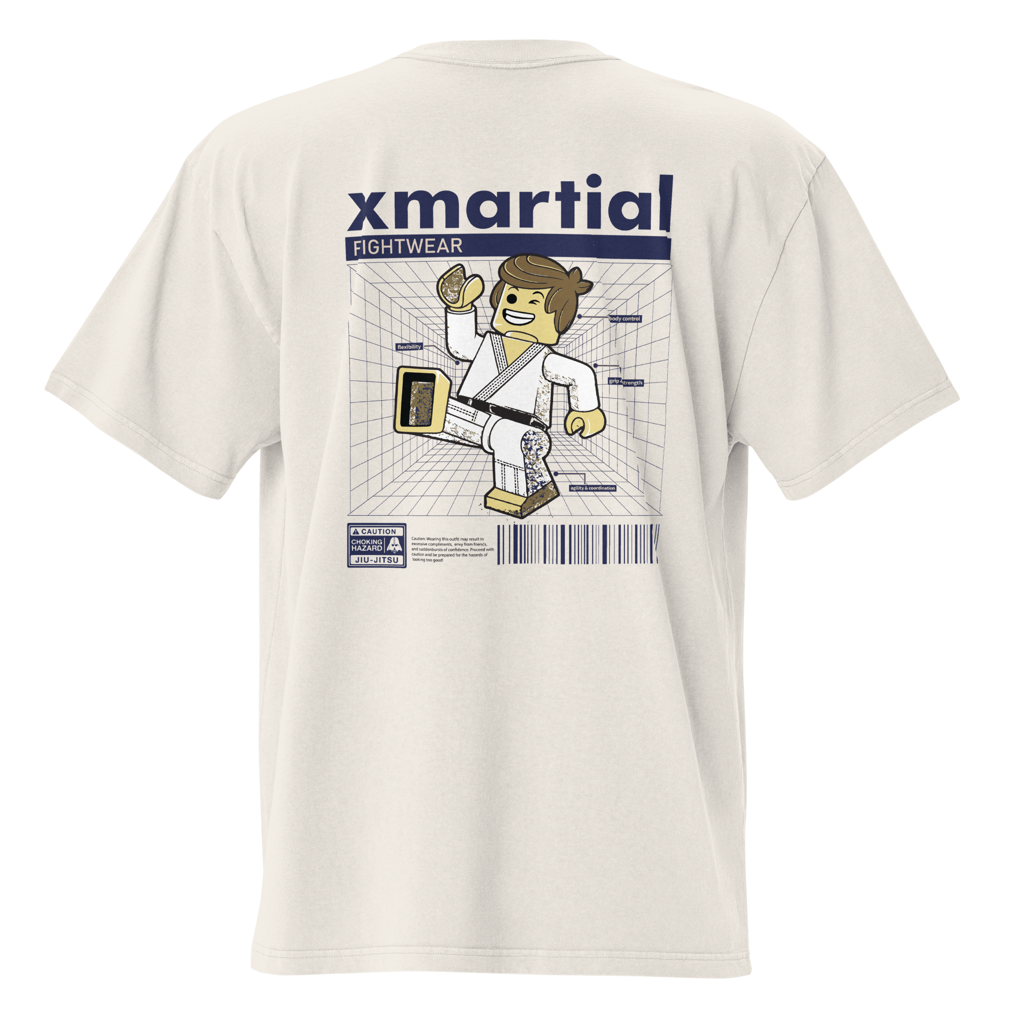 Oversized Jiu Jitsu T-Shirt with C-Grips Design