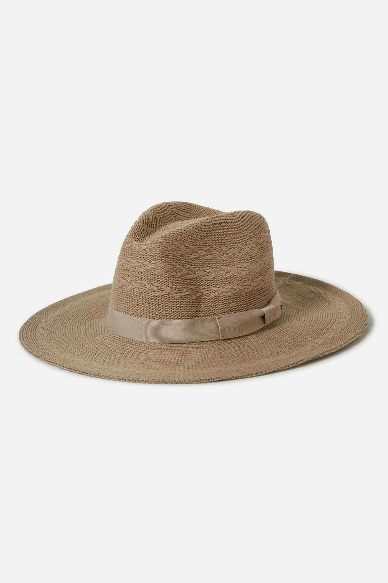 Lyons Knit Pattern Packable Hat - Light Tan/Light Tan