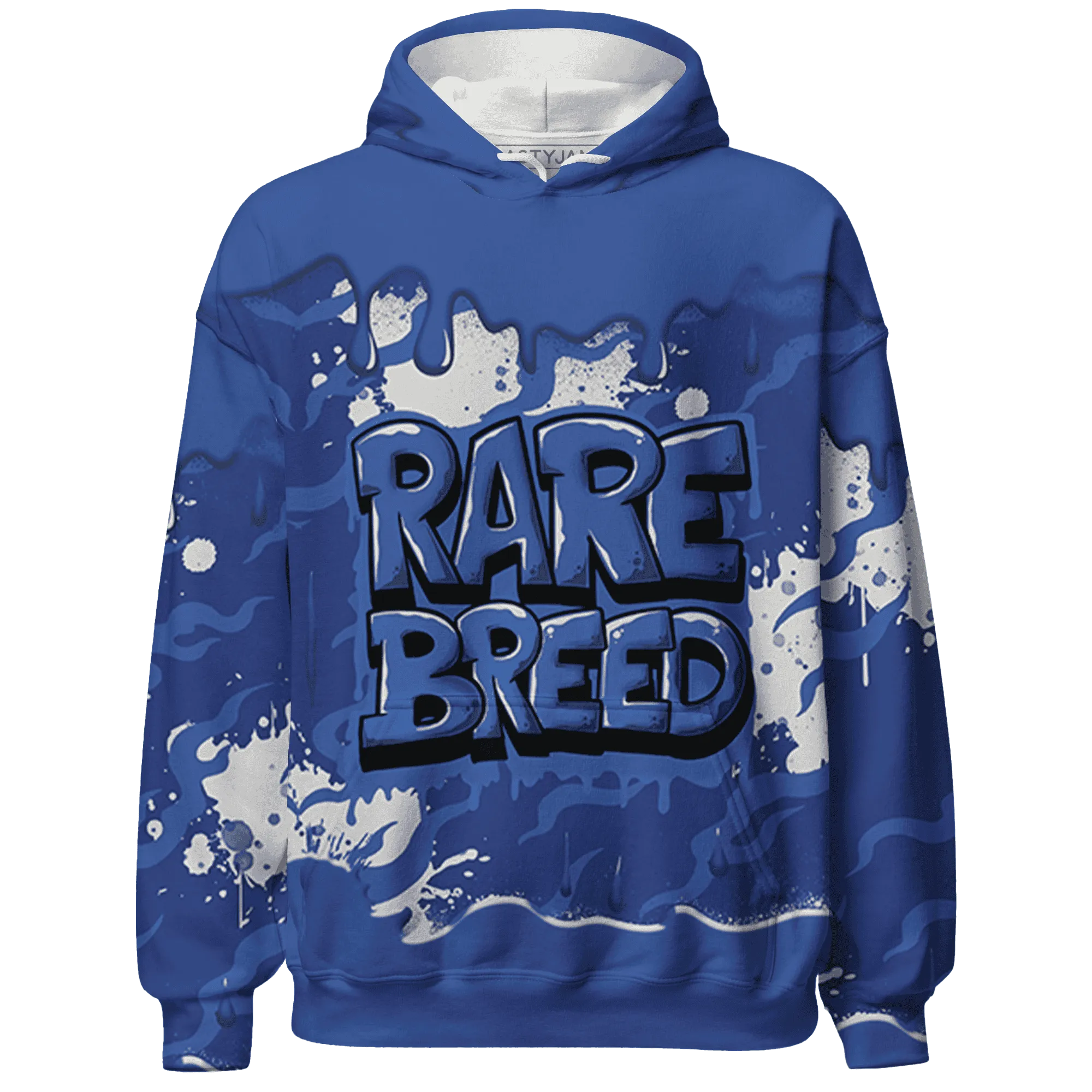 NastyJamz VaporMax Game Royal Blue Hoodie Match Rare Breed Drippin All-Over Print