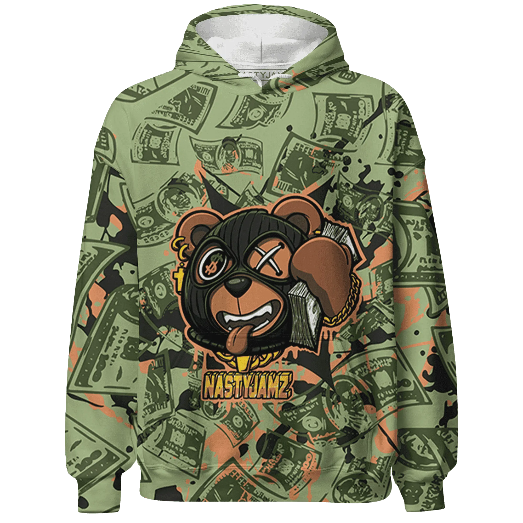 NastyJamz VaporMax Plus Alligator Hoodie Match Money Motive BER All-Over Print